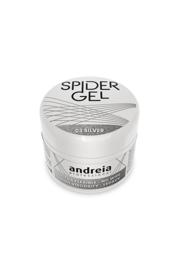 spider gel prateado andreia