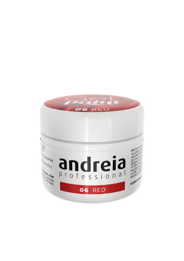 paint gel vermelho andreia