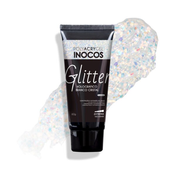 Polyacrygel INOCOS Holográfico Branco Cristal