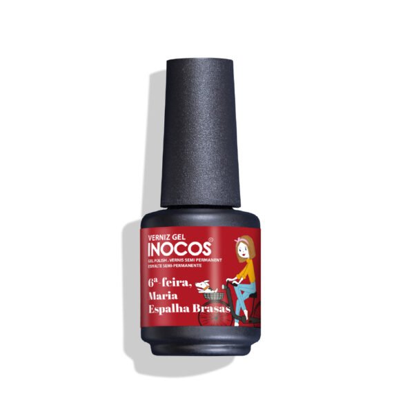 VERNIZ GEL 6ª FEIRA, MARIA ESPALHA BRASAS 15ML - INOCOS