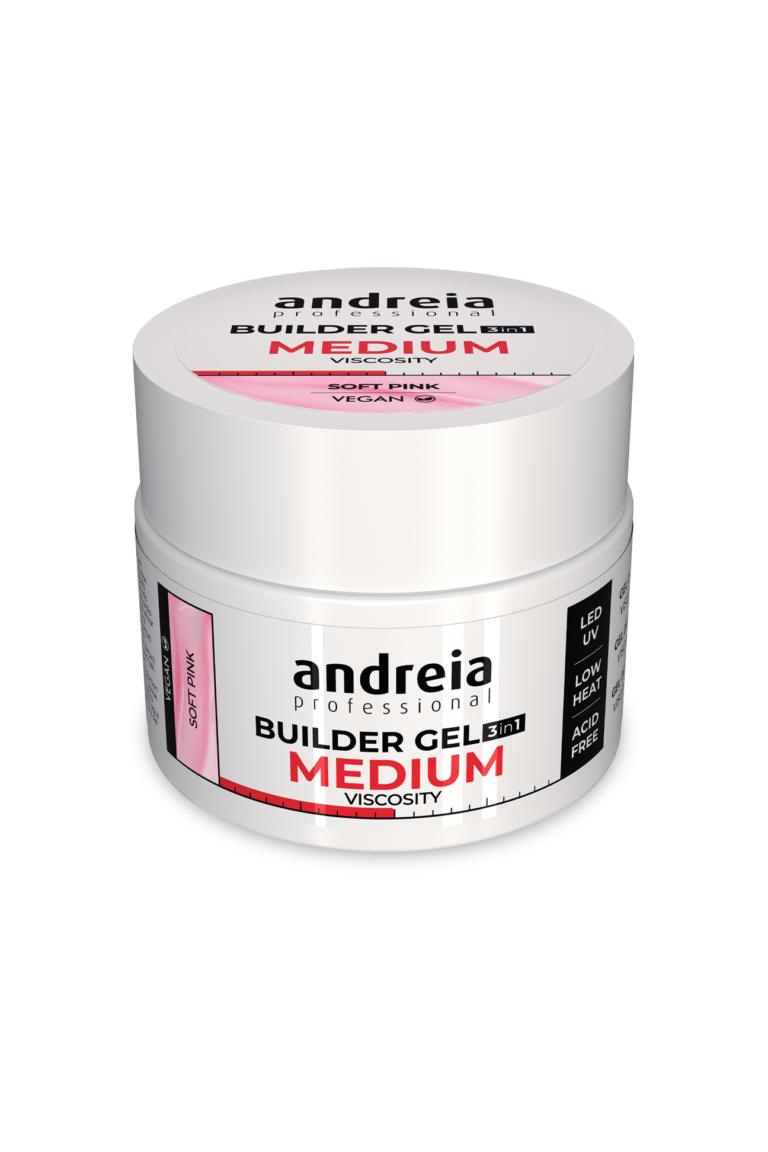 Builder Gel 3 in 1 - Soft Pink (Medium viscosity) 44Gr Andreia