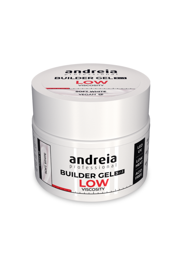 Builder Gel 3 in 1 - Soft White (Low viscosity) 44Gr