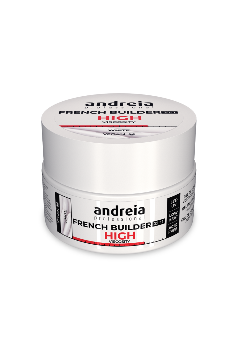 French Builder Gel 2 in 1 - White (High viscosity) 22Gr Andreia Professional
