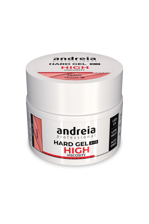 Hard Gel 2 in 1 - Peach (High viscosity) 44Gr Andreia Professional