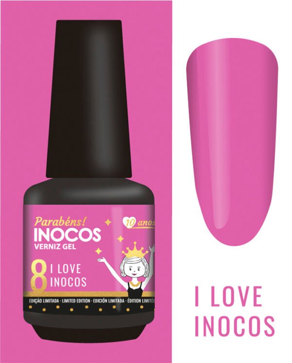 VERNIZ GEL I LOVE INOCOS  15ml INOCOS
