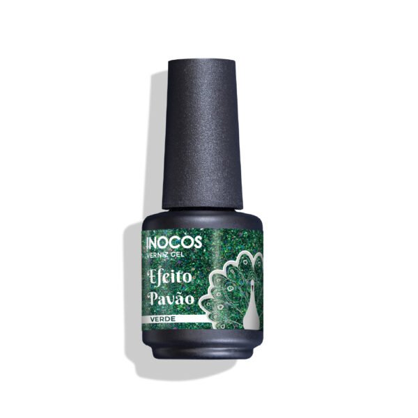 VERNIZ GEL PAVÃO VERDE  15ml INOCOS