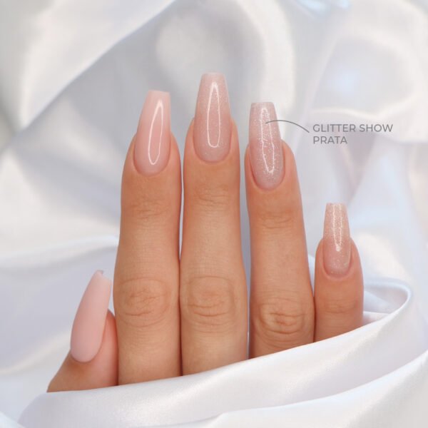 TOP COAT GLITTER SHOW PRATA 15ML - INOCOS - Image 3