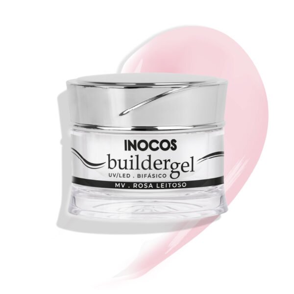 gel construcao rosa leitoso inocos