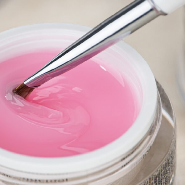gel construcao rosa leitoso inocos