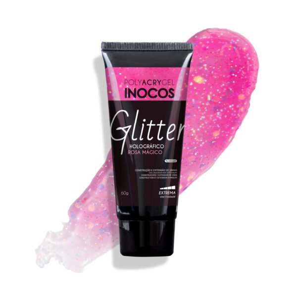 Polyacrygel INOCOS Holográfico Rosa Mágico
