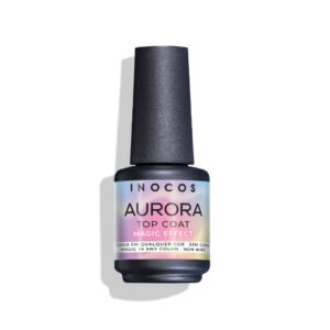VERNIZ GEL INOCOS TOP COAT AURORA MAGIC EFFECT, 15ML