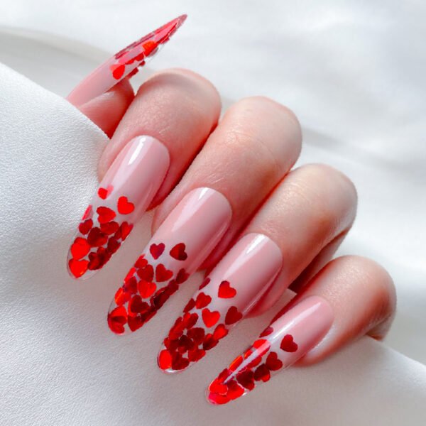 Glitter Corações Vermelho - INOCOS - Image 2