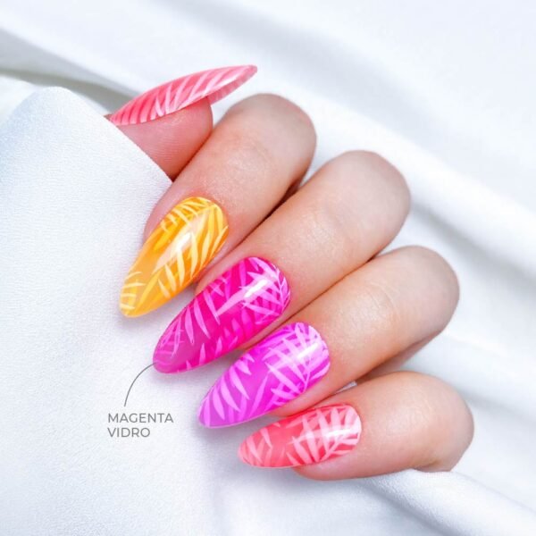 Top Coat INOCOS Vitral Magenta Vidro - Image 2