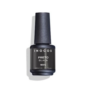 VERNIZ GEL INOCOS YM6 PRETO 90%, 15ML