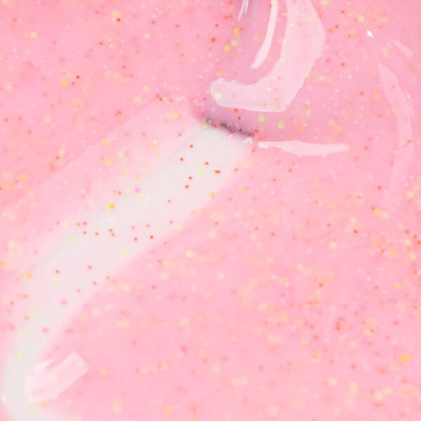 Verniz Gel INOCOS Efeito Lollipop Rosa Glitter Colorido - Image 3