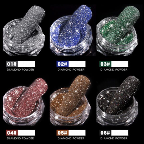 BRILHO DIAMANTE PARA UNHAS - ACINZENTADO 08 - Image 2
