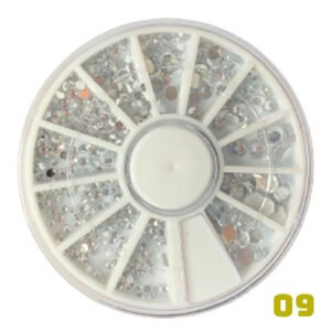 CARROSSEL ENFEITES NAIL ART - REDONDOS TRANSPARENTE