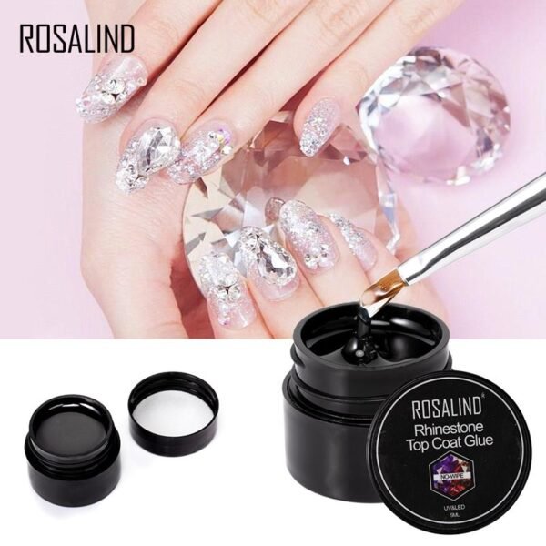COLA PARA DIAMANTES COM TOP COAT 5ML ROSALIND - Image 2