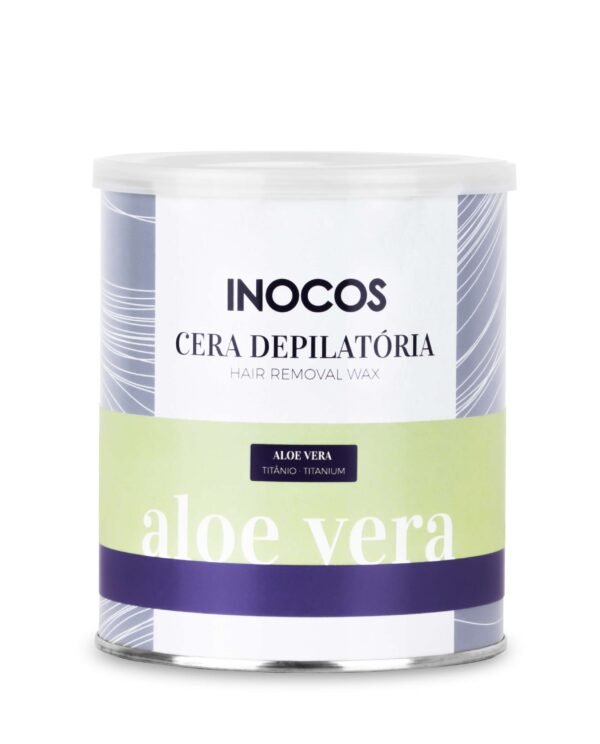 Cera Depilatória INOCOS Lata Titânio e Aloe Vera 800ml