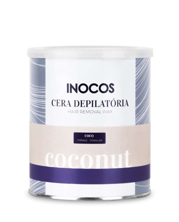 Cera Depilatória INOCOS Lata Titânio e Coco 800ml