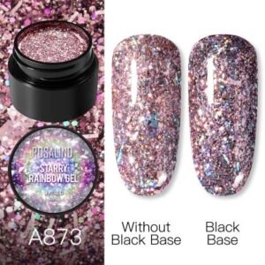 GEL GLITTER ROSA STARRY RAINBOW A873 5ml