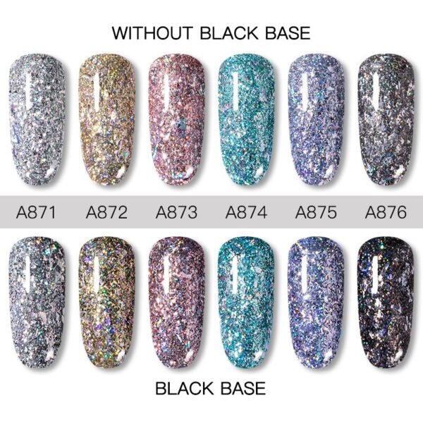 GEL GLITTER MULTICOLOR STARRY RAIBOW A875 5ml - Image 2