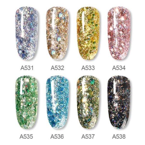 Shiny Diamond Gel Glitter 5ml A534 Rosalind - Image 2
