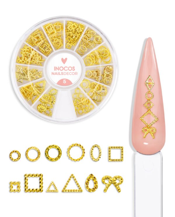 JOIAS PARA UNHAS VINTAGE OURO - INOCOS