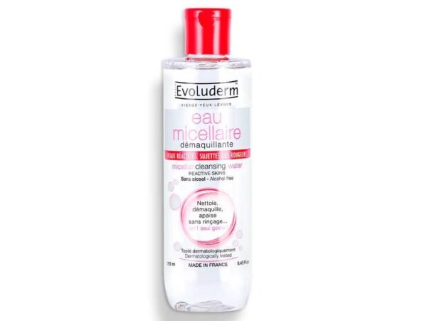 ÁGUA MICELAR DESMAQUILHANTE PELES REATIVAS EVOLUDERM 250ML