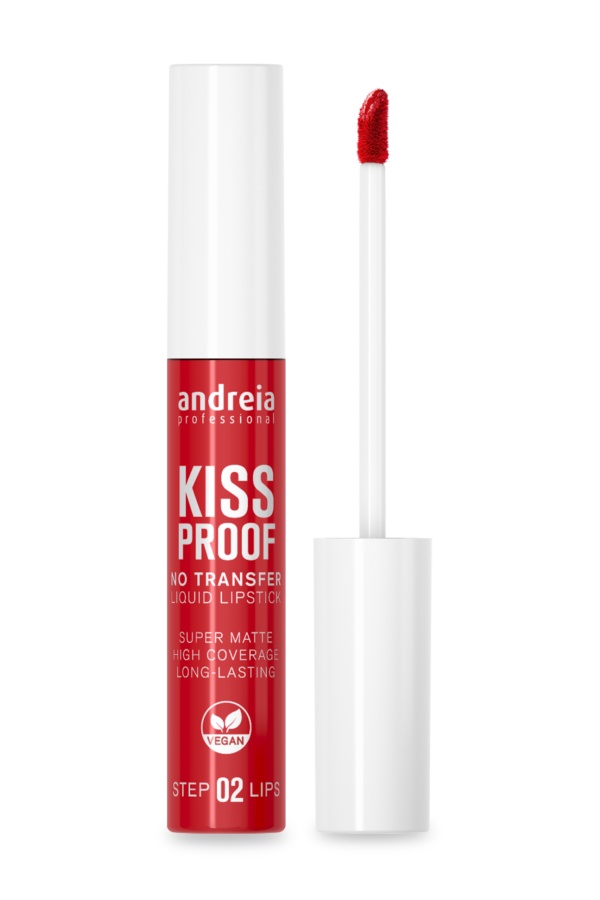 BATOM LÍQUIDO KISSPROOF 02 Seductive Red ANDREIA