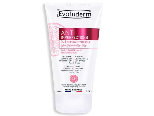 MÁSCARA 2EM 1 ANTI-IMPERFEIÇÕES 150 ML EVOLUDERM