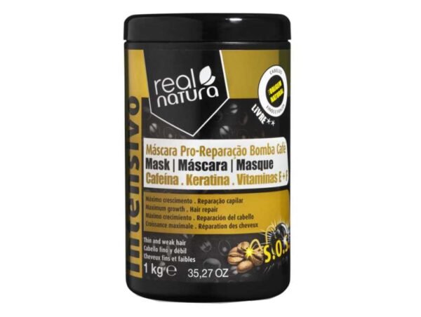 MÁSCARA PRO-REPARAÇÃO BOMBA CAFÉ REAL NATURA  1KG