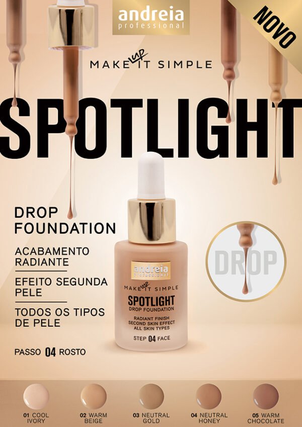Base Líquida Spotlight Drop Foundation 00 Andreia - Image 2