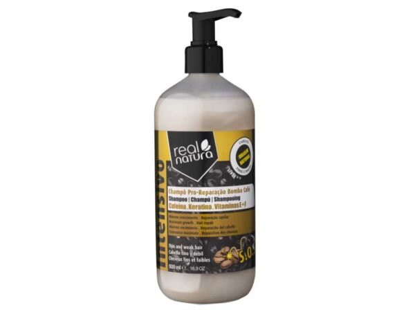 SHAMPOO PRO-REPARAÇÃO BOMBA CAFÉ REAL NATURA  500 ML
