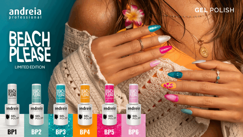BEACH, PLEASE! é a nova coleção em edição limitada da gama GEL POLISH, inspirada nas praias douradas e na vibe leve do verão. Com 6 tons vibrantes e irresistíveis, esta coleção transforma as unhas no acessório principal da estação. Uma explosão de cor que convida a relaxar, ousar e aproveitar cada momento ao sol!