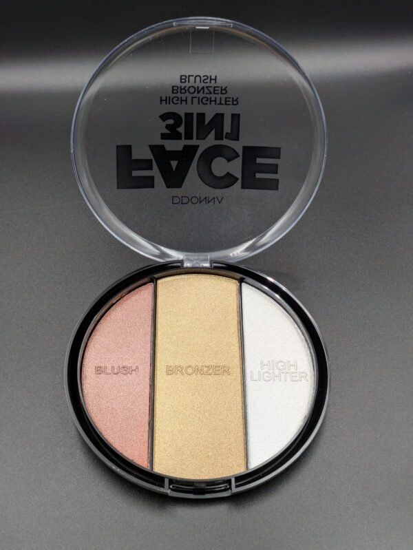 FACE 3IN1 - ILUMINADOR - PÓ COMPACTO & BLUSH COR 1 - Image 2