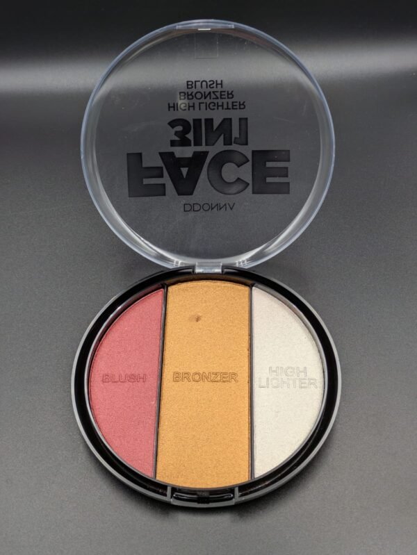 FACE 3IN1 - ILUMINADOR - PÓ COMPACTO & BLUSH COR 3 - Image 2