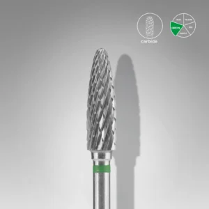 Broca de carboneto para unhas "milho" verde EXPERT, diâmetro 4 mm / parte útil 14 mm