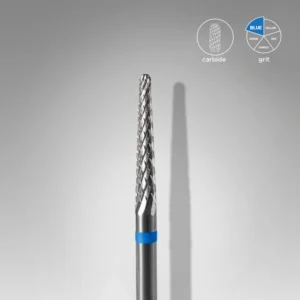 Broca de carboneto para unhas "cone" azul EXPERT, diâmetro 2,3 mm / parte útil 14 mm